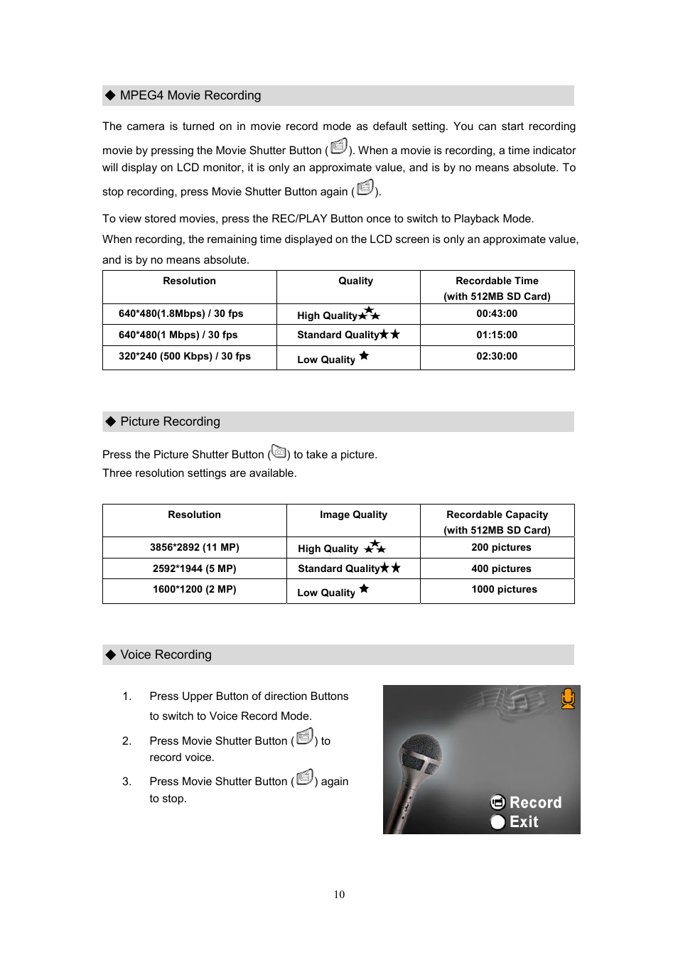 CREATIVE DiVi CAM 525D 525D User Manual | Page 11 / 61