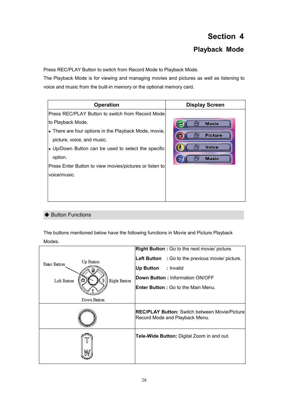 Playback mode | CREATIVE DiVi CAM 525D 525D User Manual | Page 29 / 61