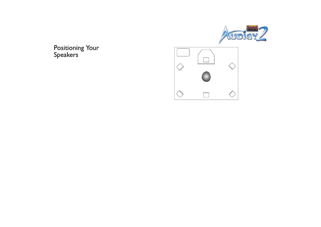 Positioning your speakers, Positioning your speakers -16 | CREATIVE Sound Blaster Audigy 2 User Manual | Page 29 / 67