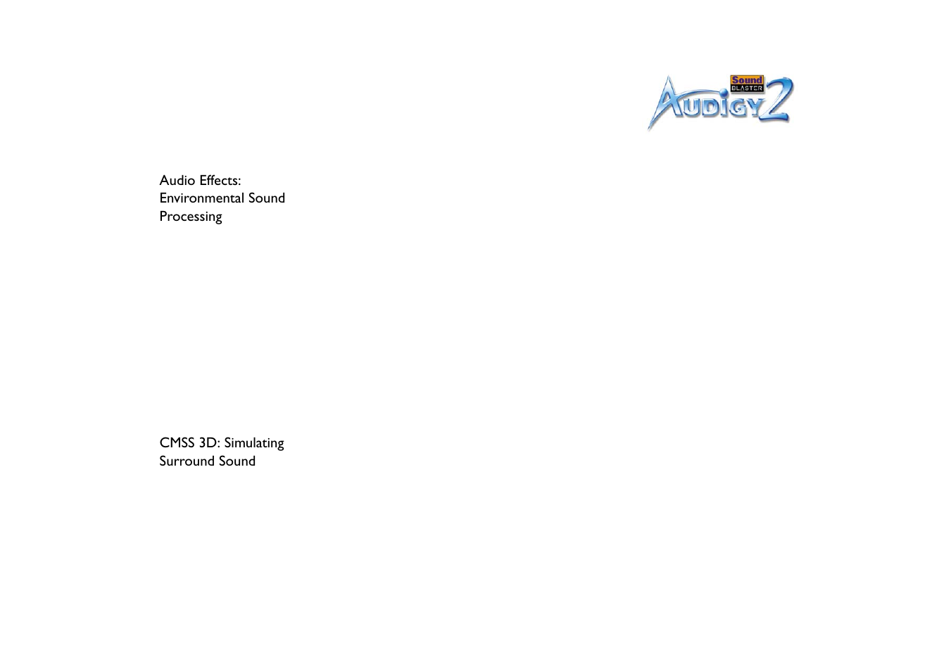 CREATIVE Sound Blaster Audigy 2 User Manual | Page 42 / 67