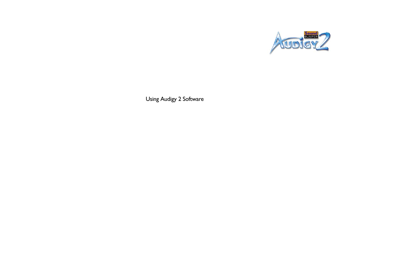 CREATIVE Sound Blaster Audigy 2 User Manual | Page 5 / 67
