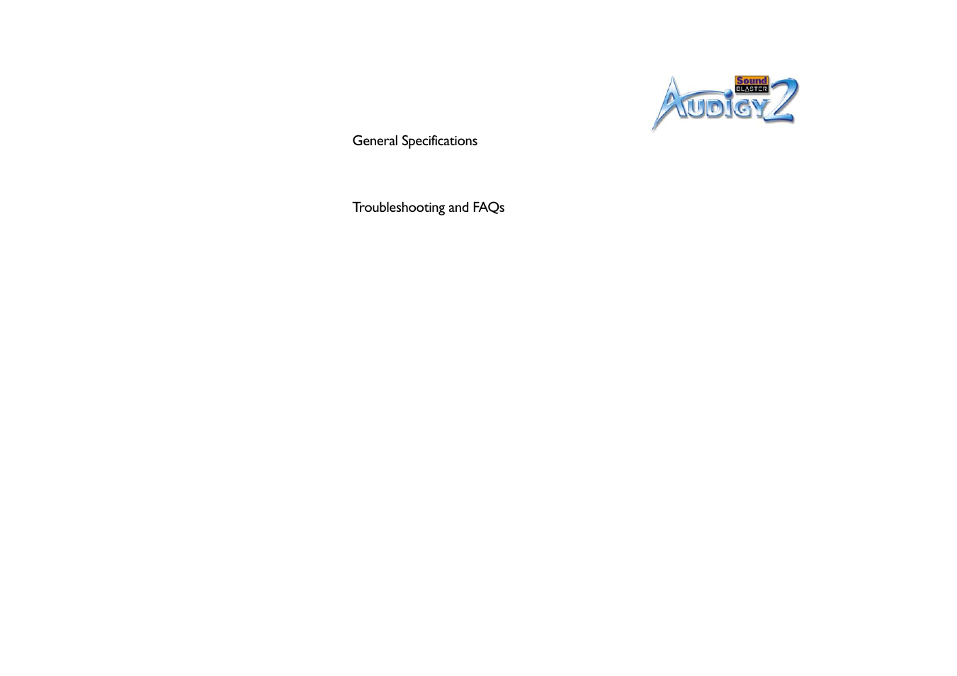 CREATIVE Sound Blaster Audigy 2 User Manual | Page 6 / 67