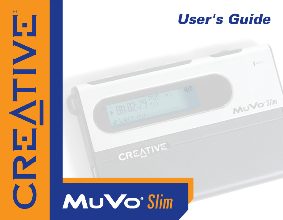 CREATIVE MuVo Slim User Manual | 75 pages