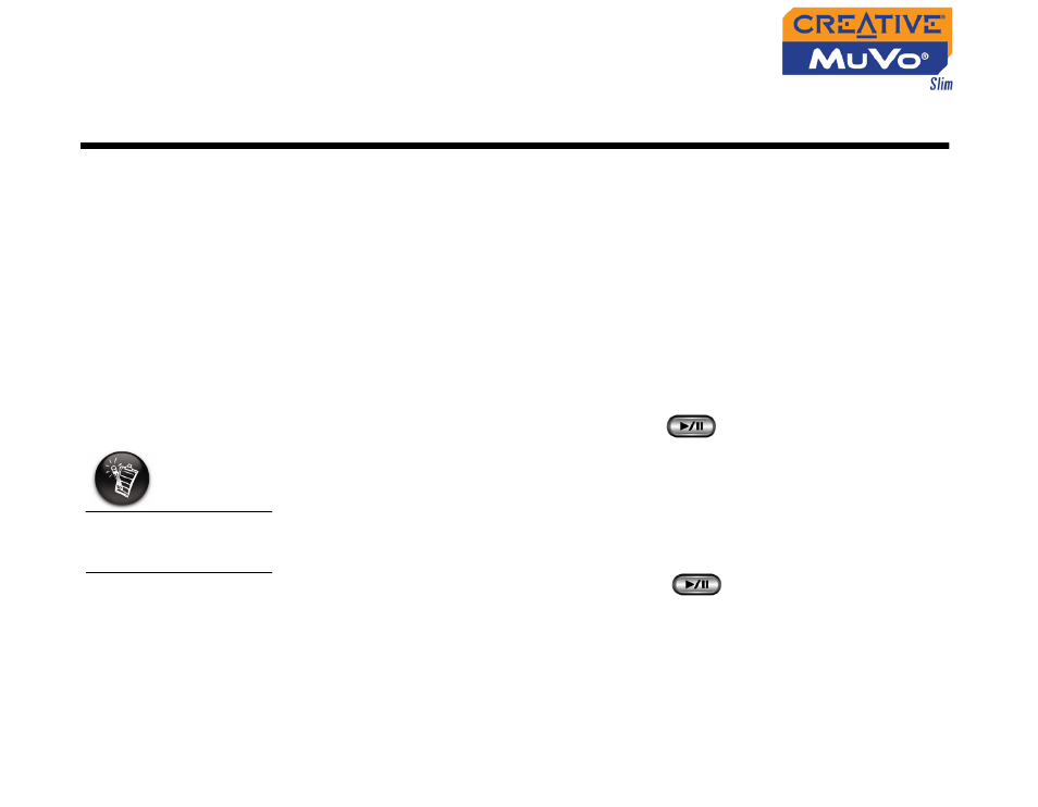 Turning on/off your player, Turning on/off your player -1, Using your player | CREATIVE MuVo Slim User Manual | Page 35 / 75