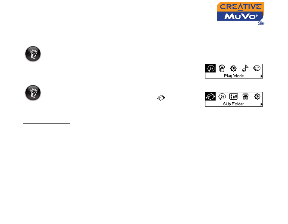 Skipping folders, Skipping folders -4 | CREATIVE MuVo Slim User Manual | Page 38 / 75