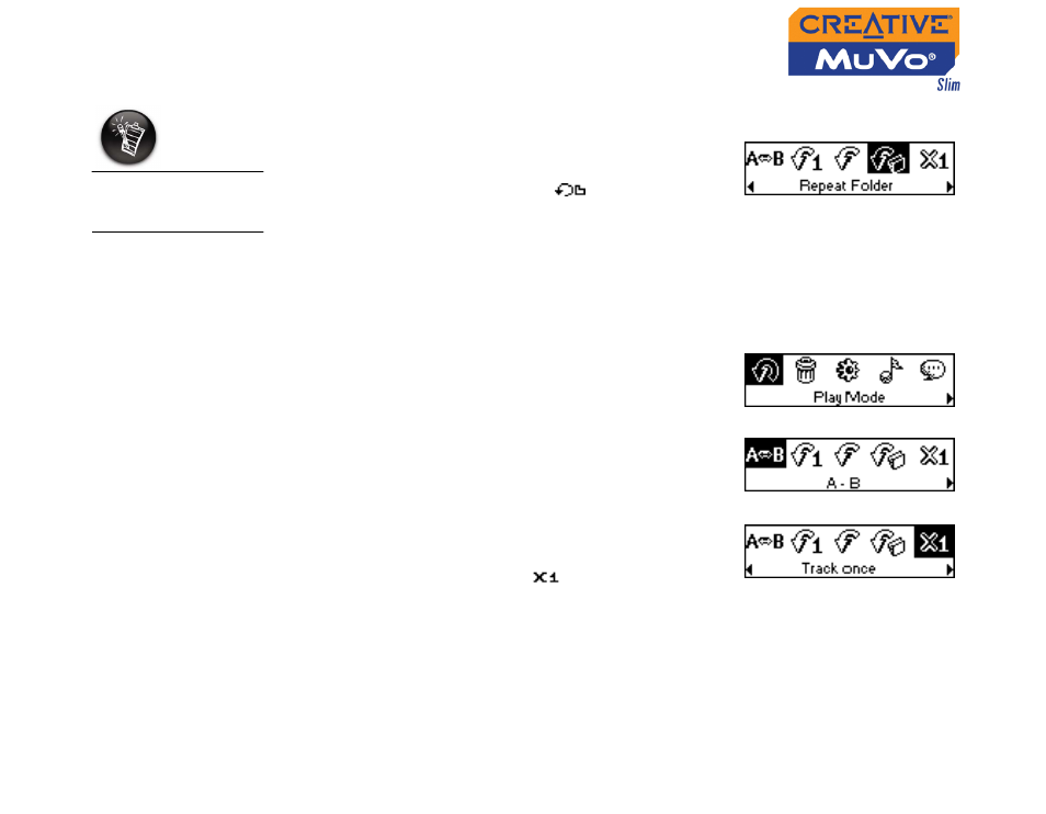 Playing a track once, Playing a track once -7 | CREATIVE MuVo Slim User Manual | Page 41 / 75