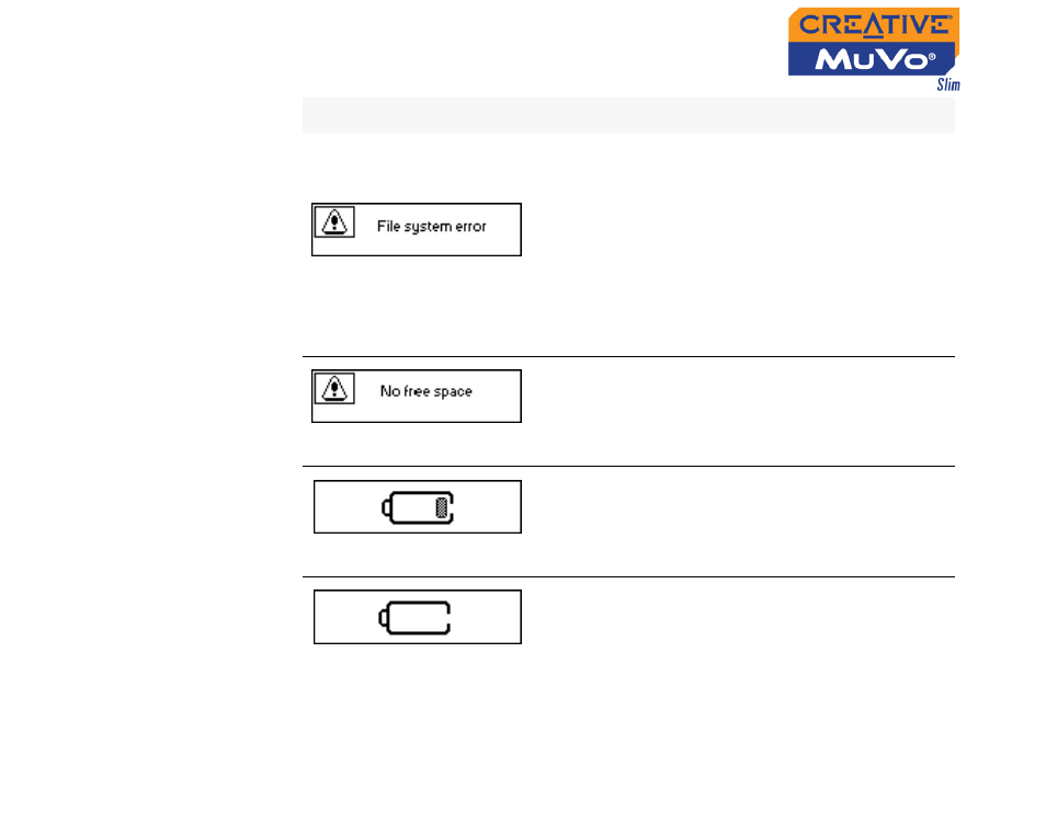 CREATIVE MuVo Slim User Manual | Page 69 / 75