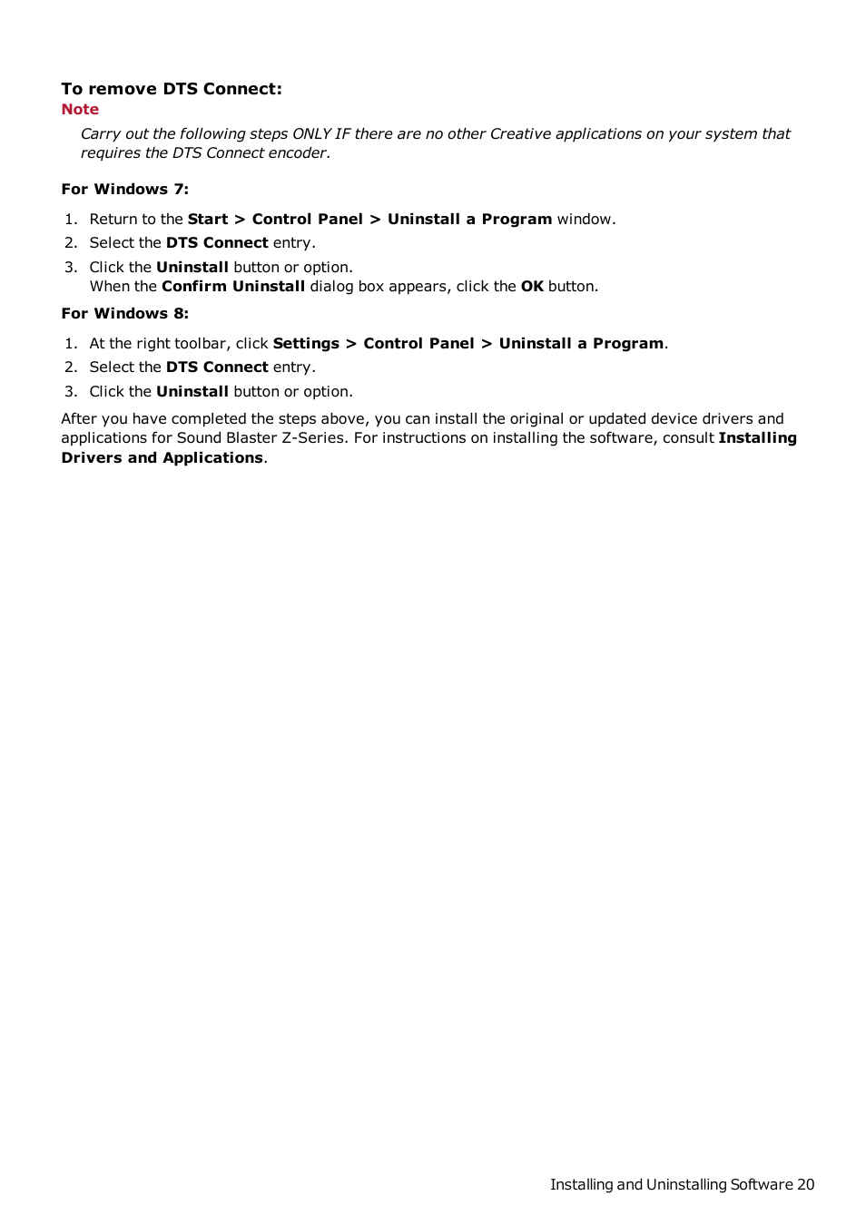 CREATIVE Sound Blaster Z SB1500 User Manual | Page 21 / 49