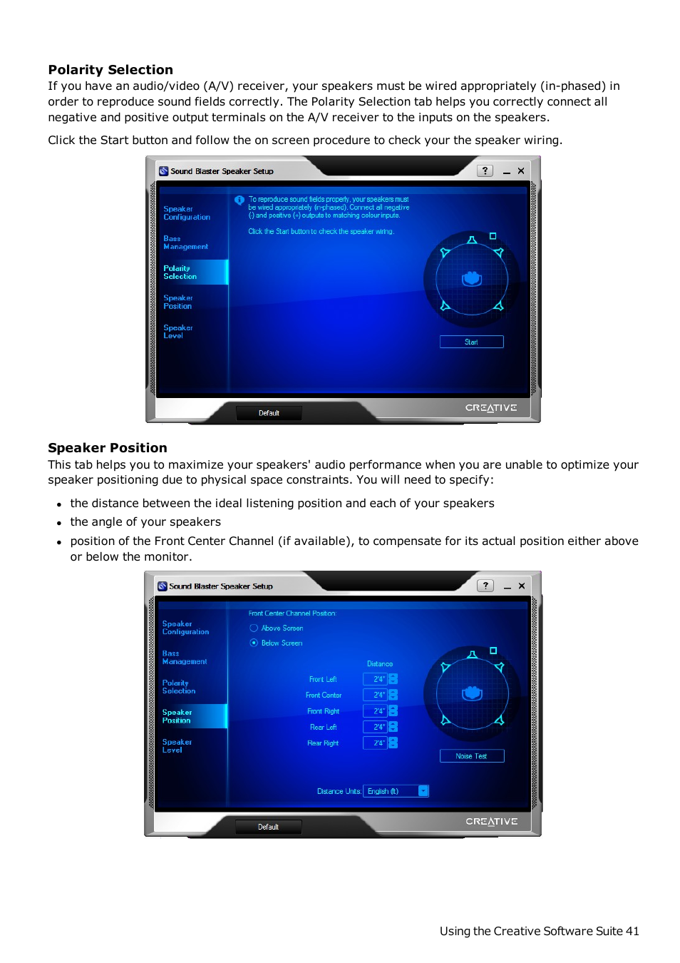 CREATIVE Sound Blaster Z SB1500 User Manual | Page 42 / 49