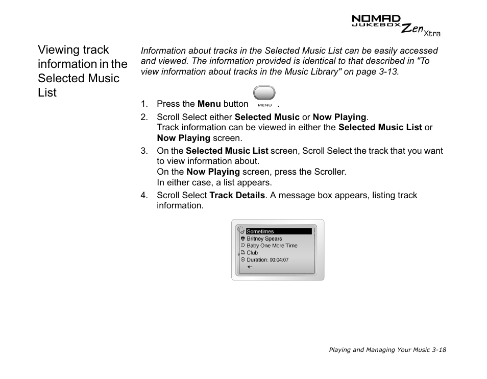 CREATIVE NOMAD Zen XTRA User Manual | Page 57 / 106