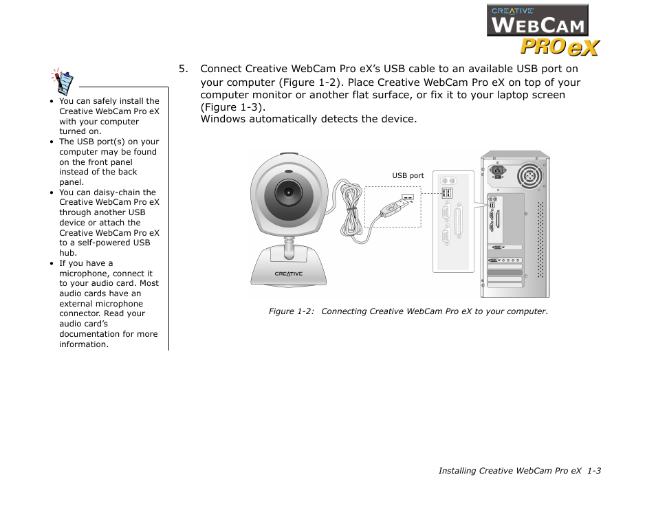 CREATIVE WebCam Pro eX User Manual | Page 13 / 34