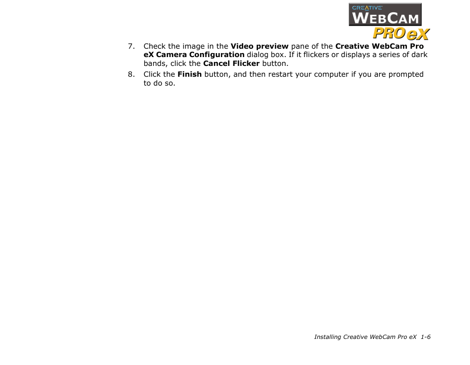 CREATIVE WebCam Pro eX User Manual | Page 16 / 34