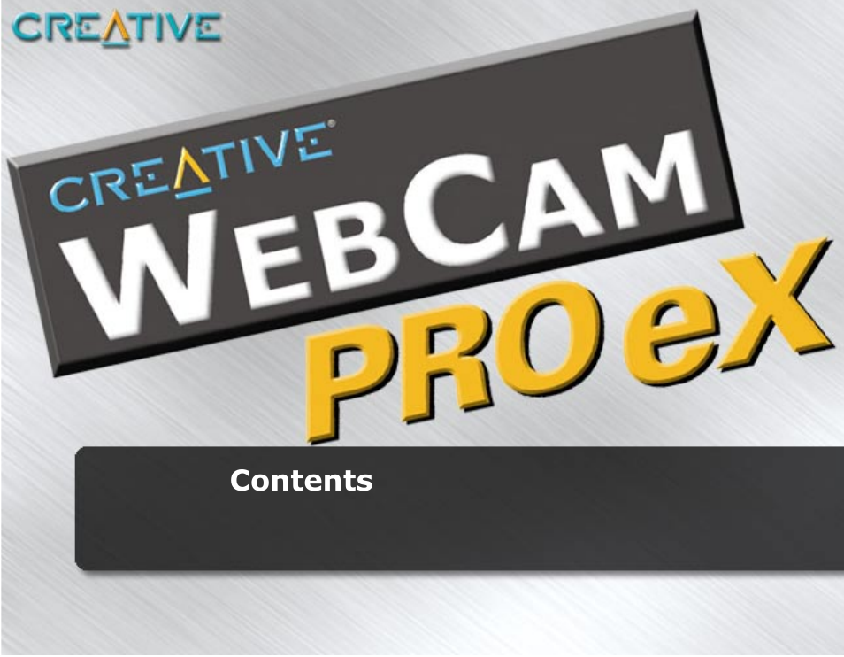 CREATIVE WebCam Pro eX User Manual | Page 3 / 34