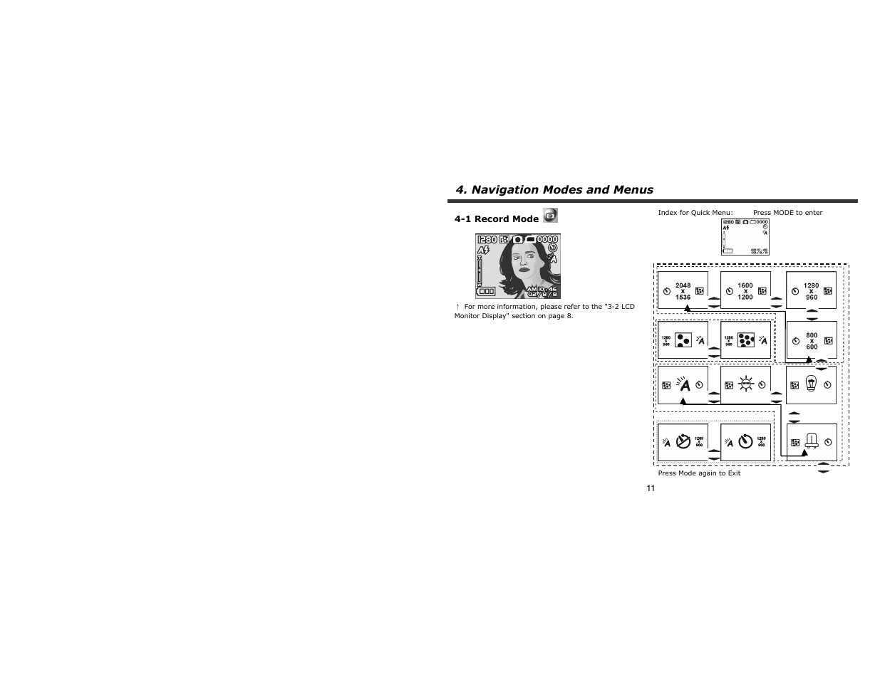 Navigation modes and menus | CREATIVE PC-CAM 920 Slim User Manual | Page 12 / 28