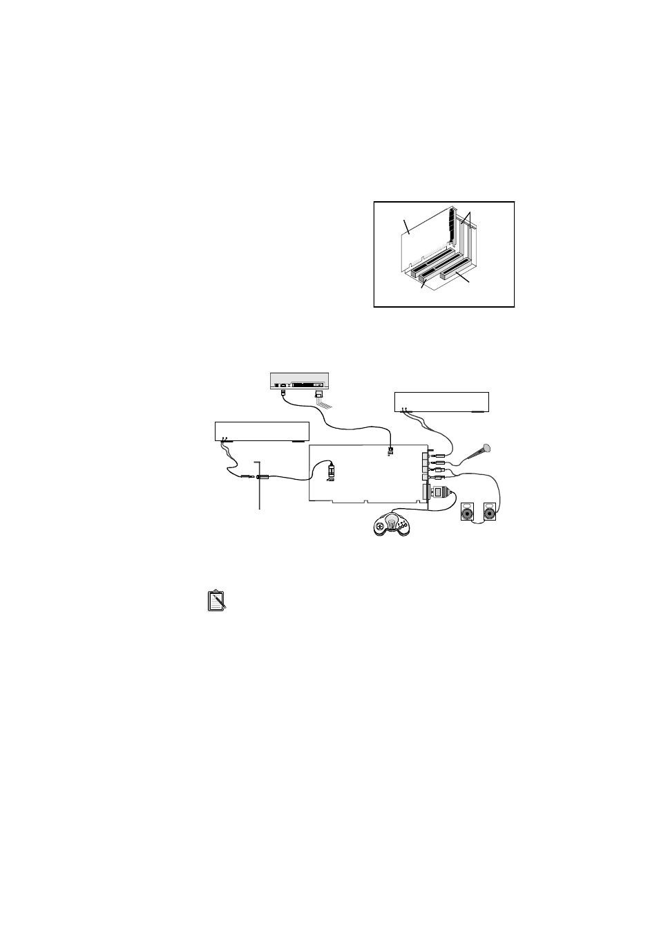 Figure 1-5: connecting external speakers and other | CREATIVE AWE64 User Manual | Page 14 / 89