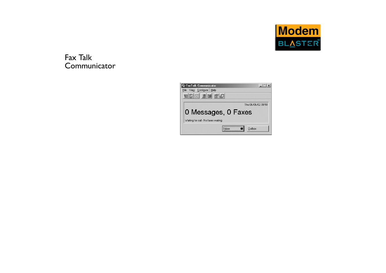 Fax talk communicator, Fax talk communicator -9 | CREATIVE Blaster Modem User Manual | Page 32 / 61