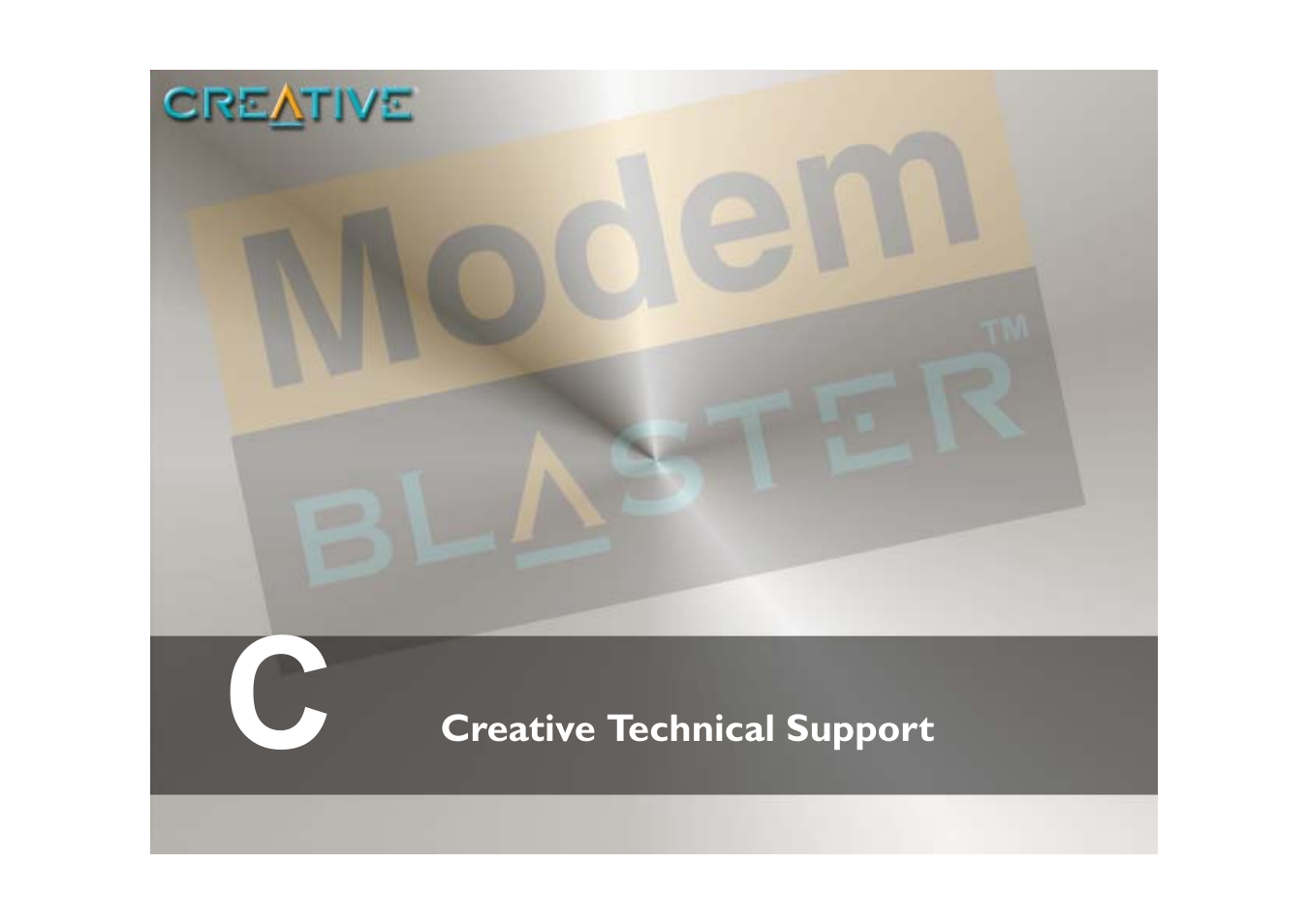 Creative technical support | CREATIVE Blaster Modem User Manual | Page 50 / 61