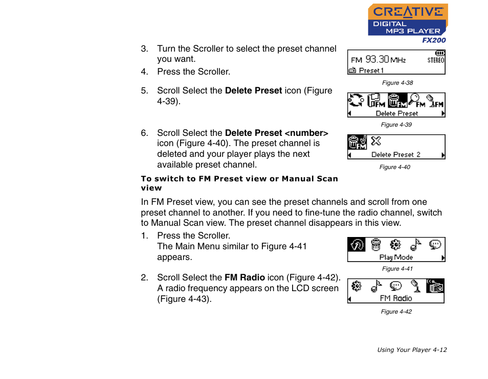 Figure 4-38) | CREATIVE Digital MP3 Player FX200 User Manual | Page 33 / 62
