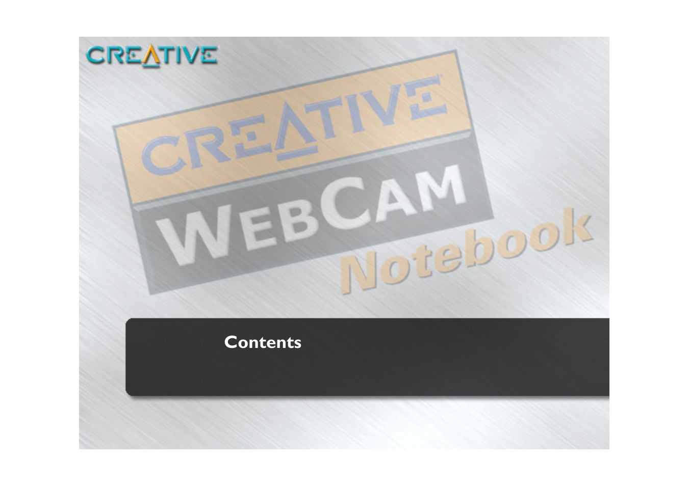 CREATIVE Webcam Notebook User Manual | Page 3 / 28