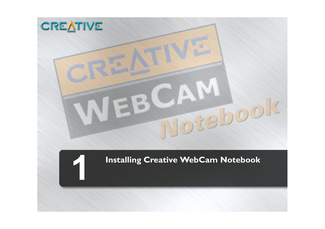 Installing creative webcam notebook | CREATIVE Webcam Notebook User Manual | Page 9 / 28