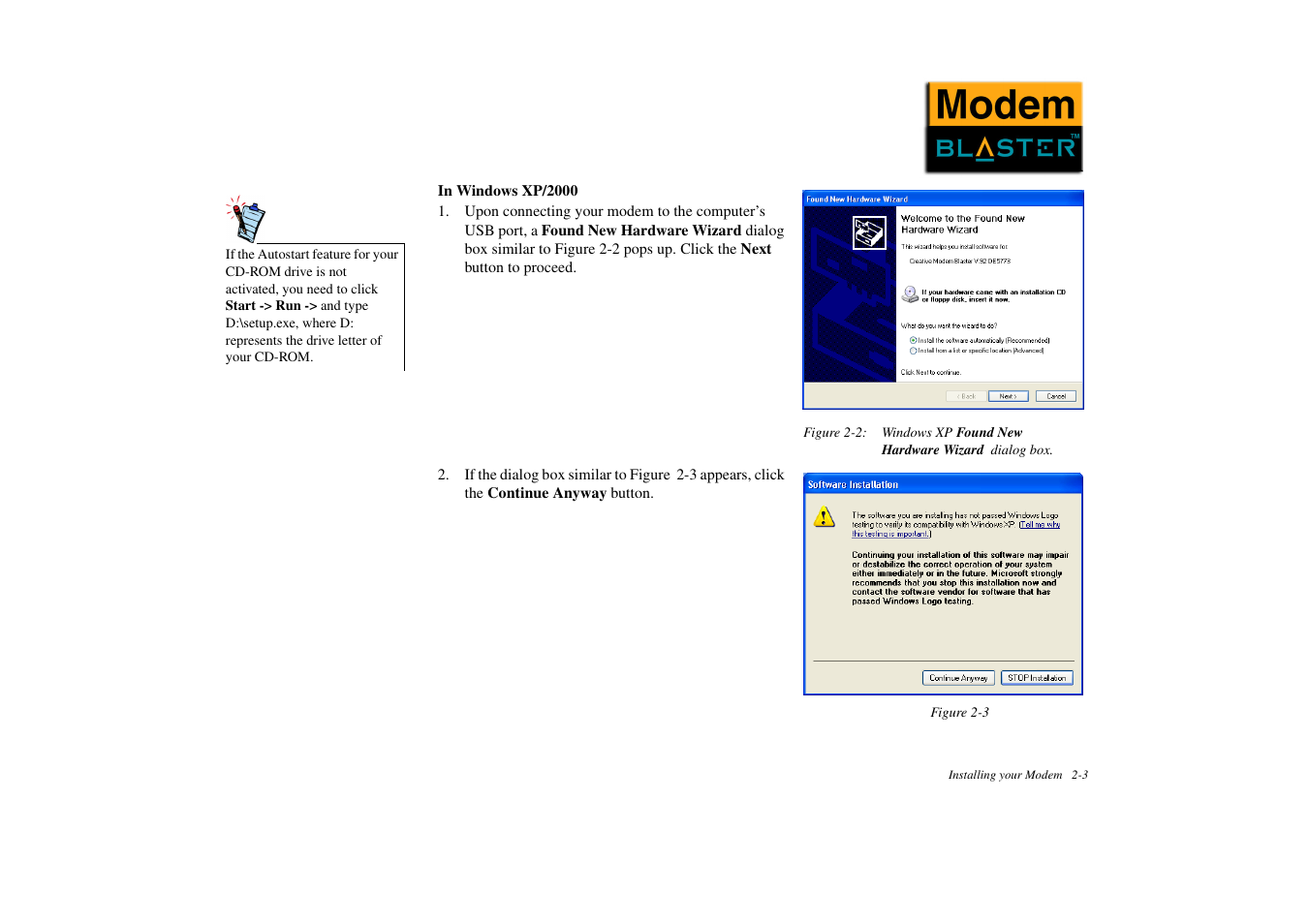 CREATIVE Modem Blaster DE5773 User Manual | Page 13 / 38