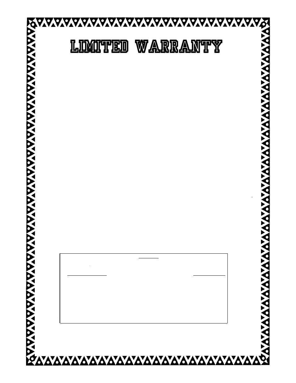 Limited warranty | Louisville Tin and Stove HEDV404 User Manual | Page 22 / 22