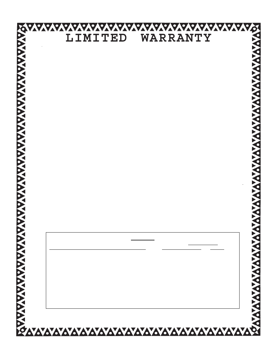 Limited warranty, Louisville tin & stove company | Louisville Tin and Stove 78111 User Manual | Page 27 / 27