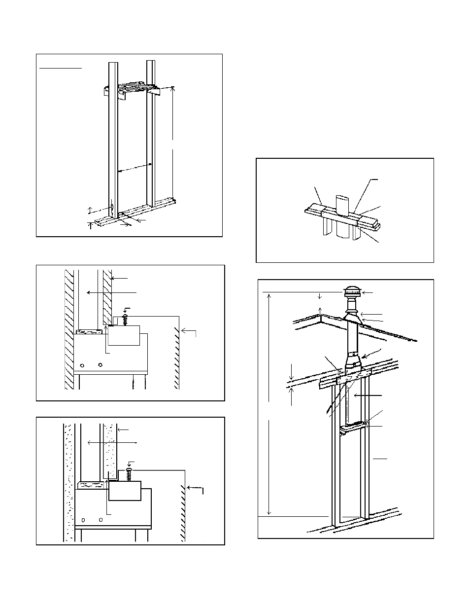 Rough-in instructions, Figure 1 rough-in dimensions, Page 7 | Louisville Tin and Stove W506 User Manual | Page 7 / 20