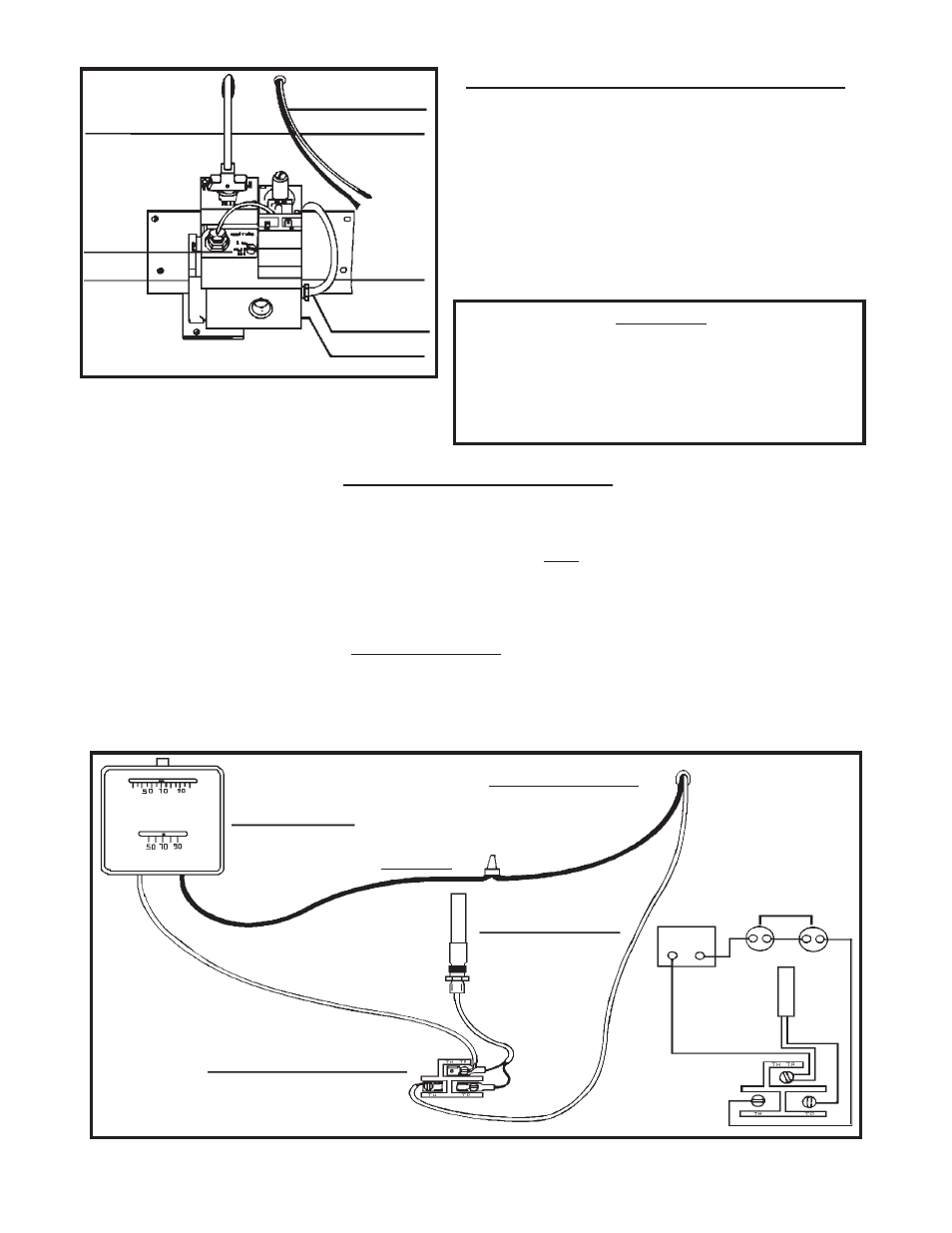 Warning, Thermostat installation, Figure 13 | Checking the gas piping - continued, Figure 12 | Louisville Tin and Stove 90N50A User Manual | Page 10 / 18