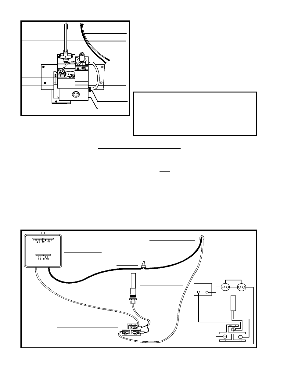 Warning, Thermostat installation, Figure 13 | Checking the gas piping - continued, Figure 12 | Louisville Tin and Stove 90N30A User Manual | Page 10 / 19