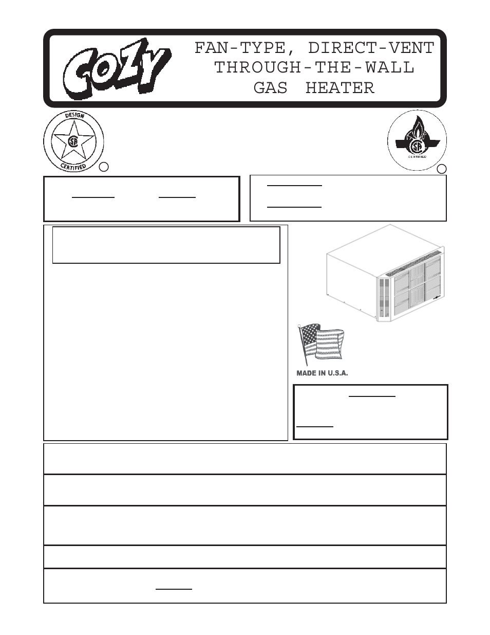 Louisville Tin and Stove WOW253 User Manual | 29 pages