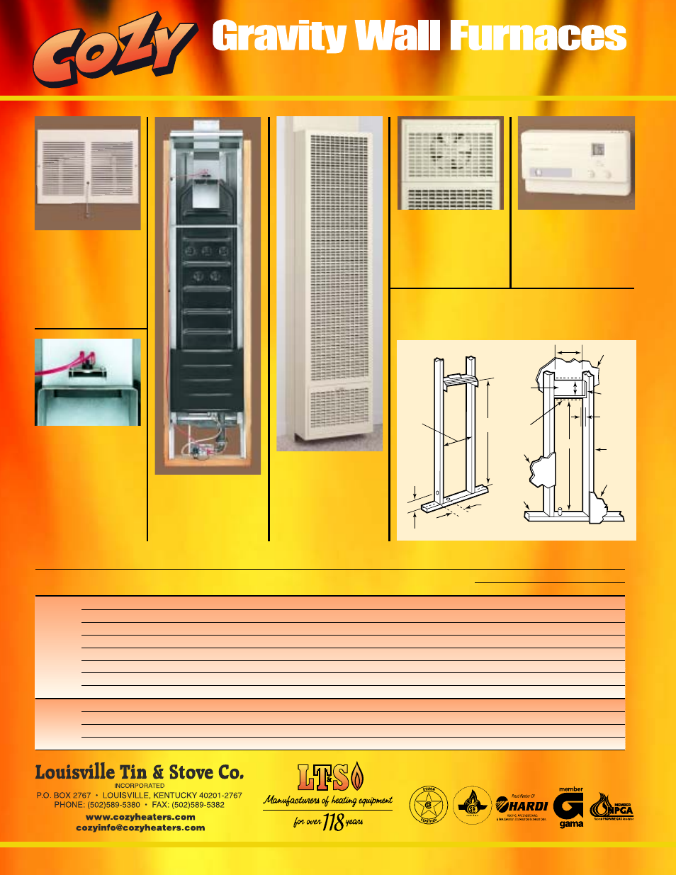 Single wall, Dual wall, Specifications | Rough in | Louisville Tin and Stove 25 User Manual | Page 2 / 2