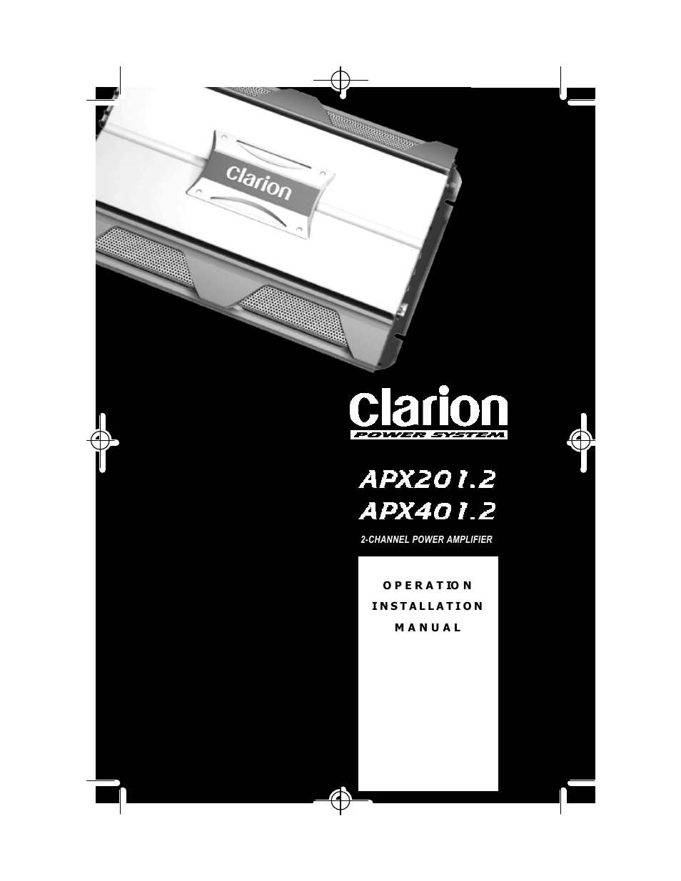 Clarion APX201.2 User Manual | 16 pages