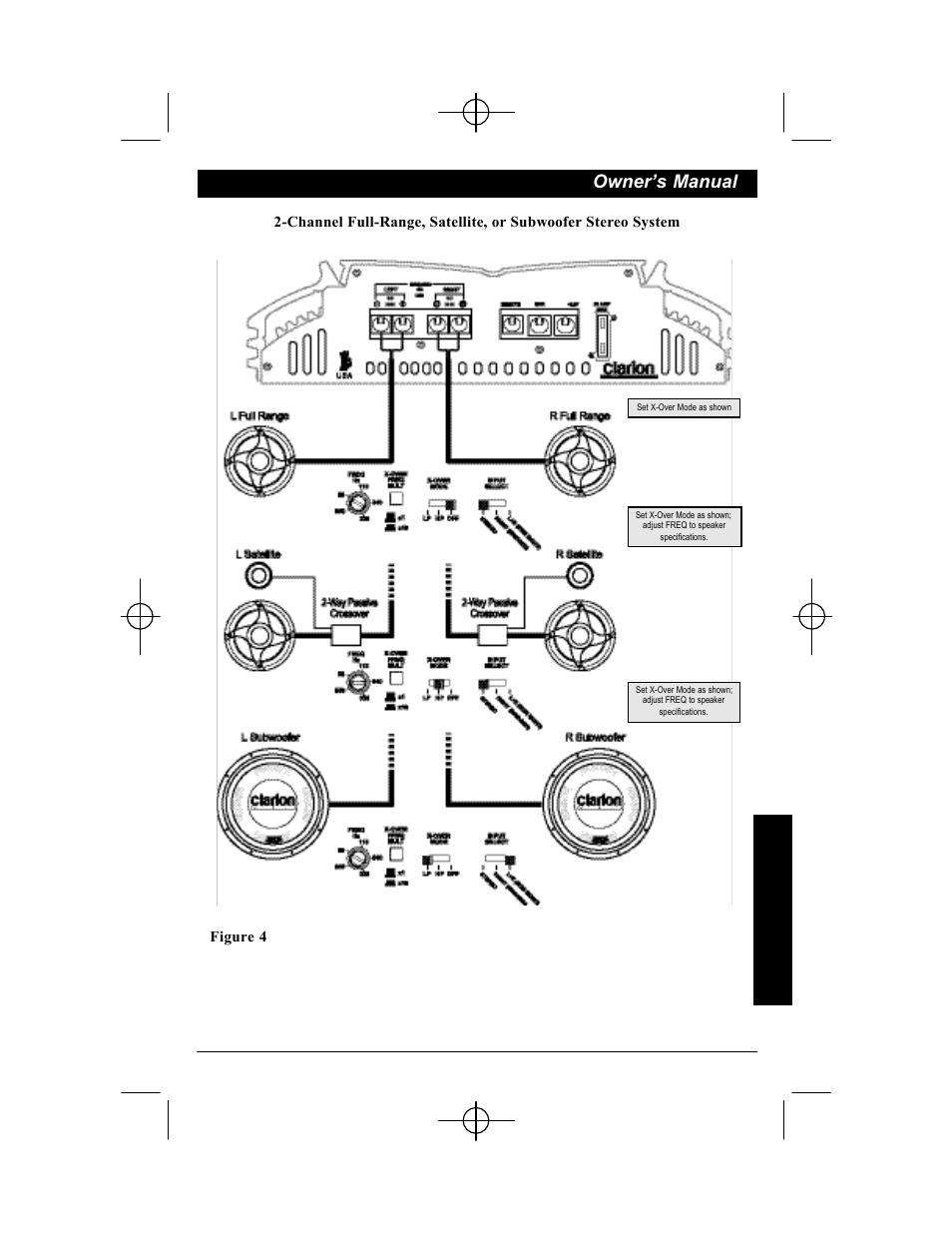 Owner’s manual | Clarion APX201.2 User Manual | Page 7 / 16