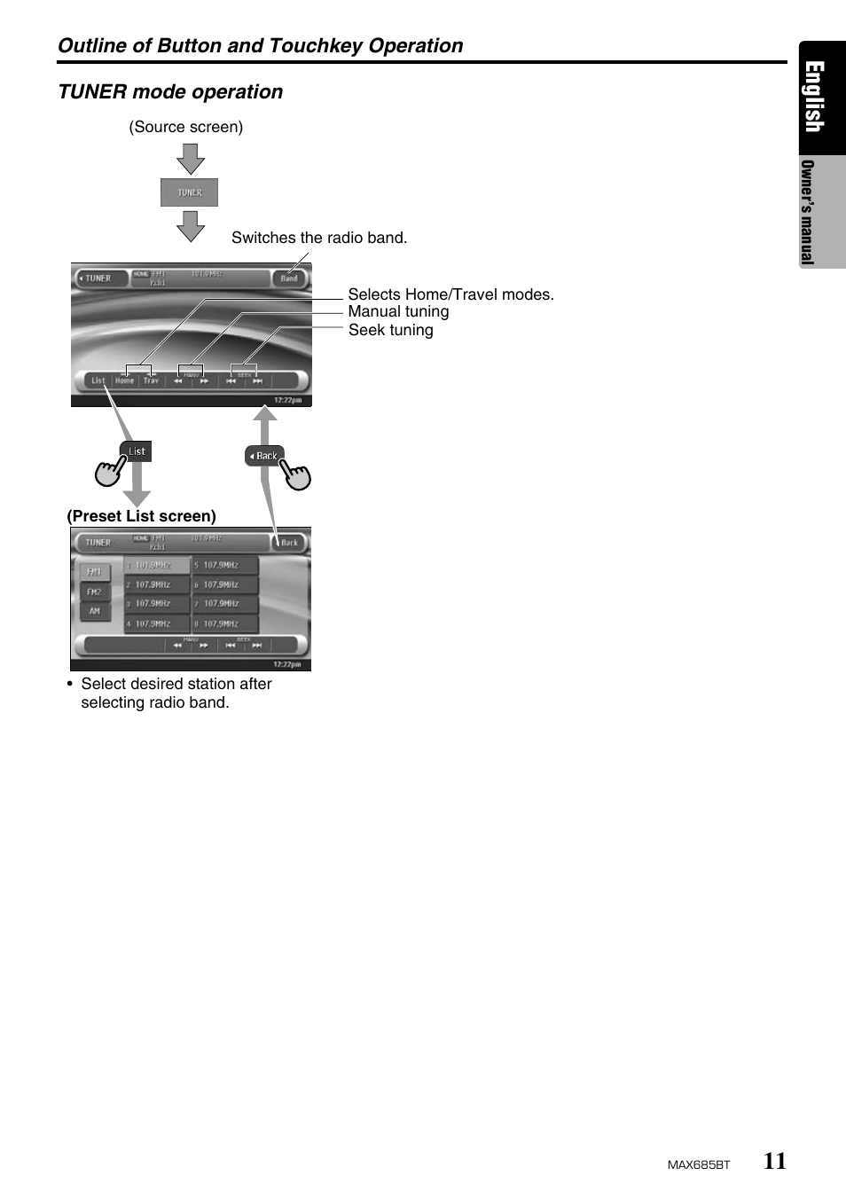 English | Clarion MAX685BT User Manual | Page 13 / 83