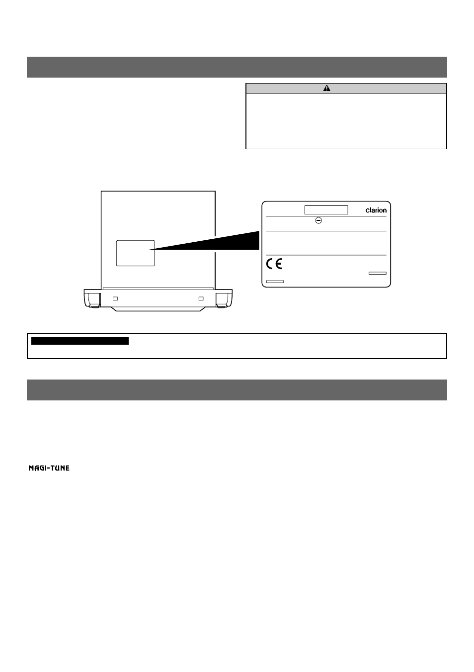Precautions, Features | Clarion XMA2 User Manual | Page 2 / 12