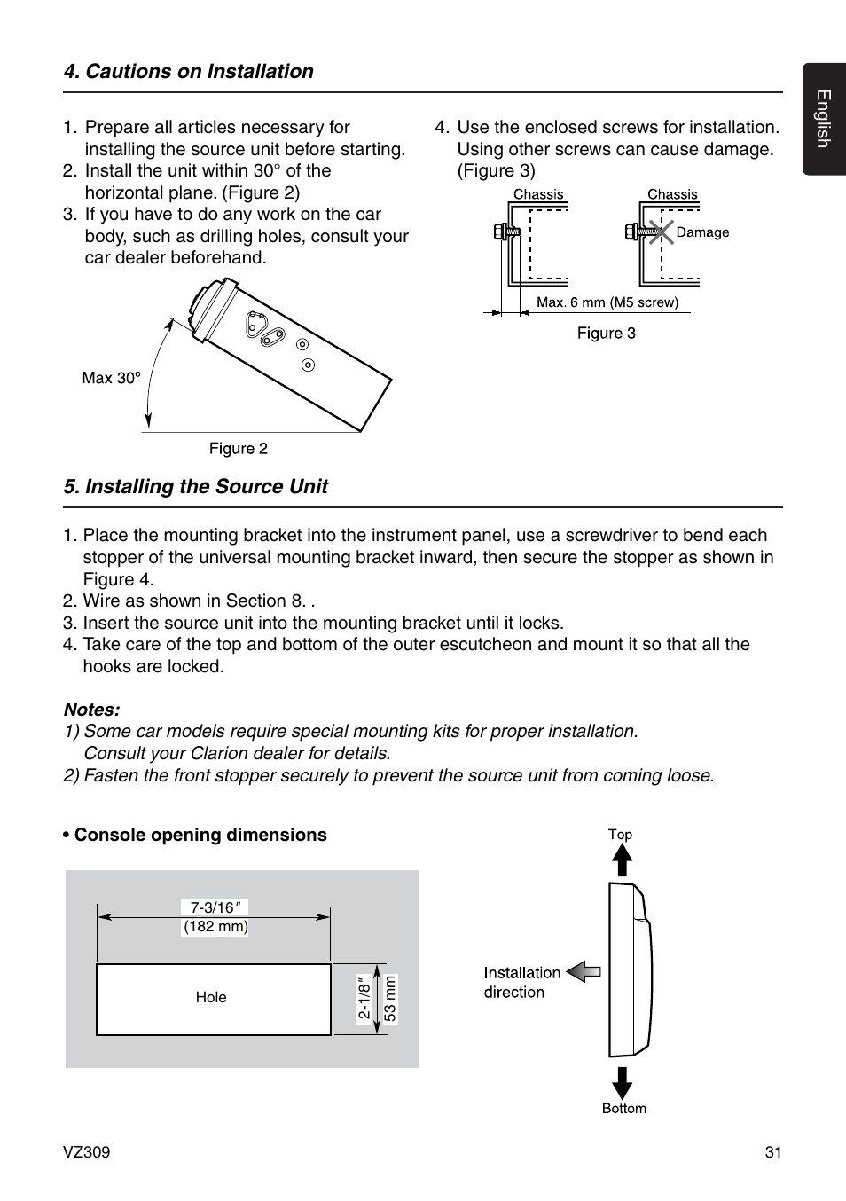 Clarion VZ309 User Manual | Page 31 / 36