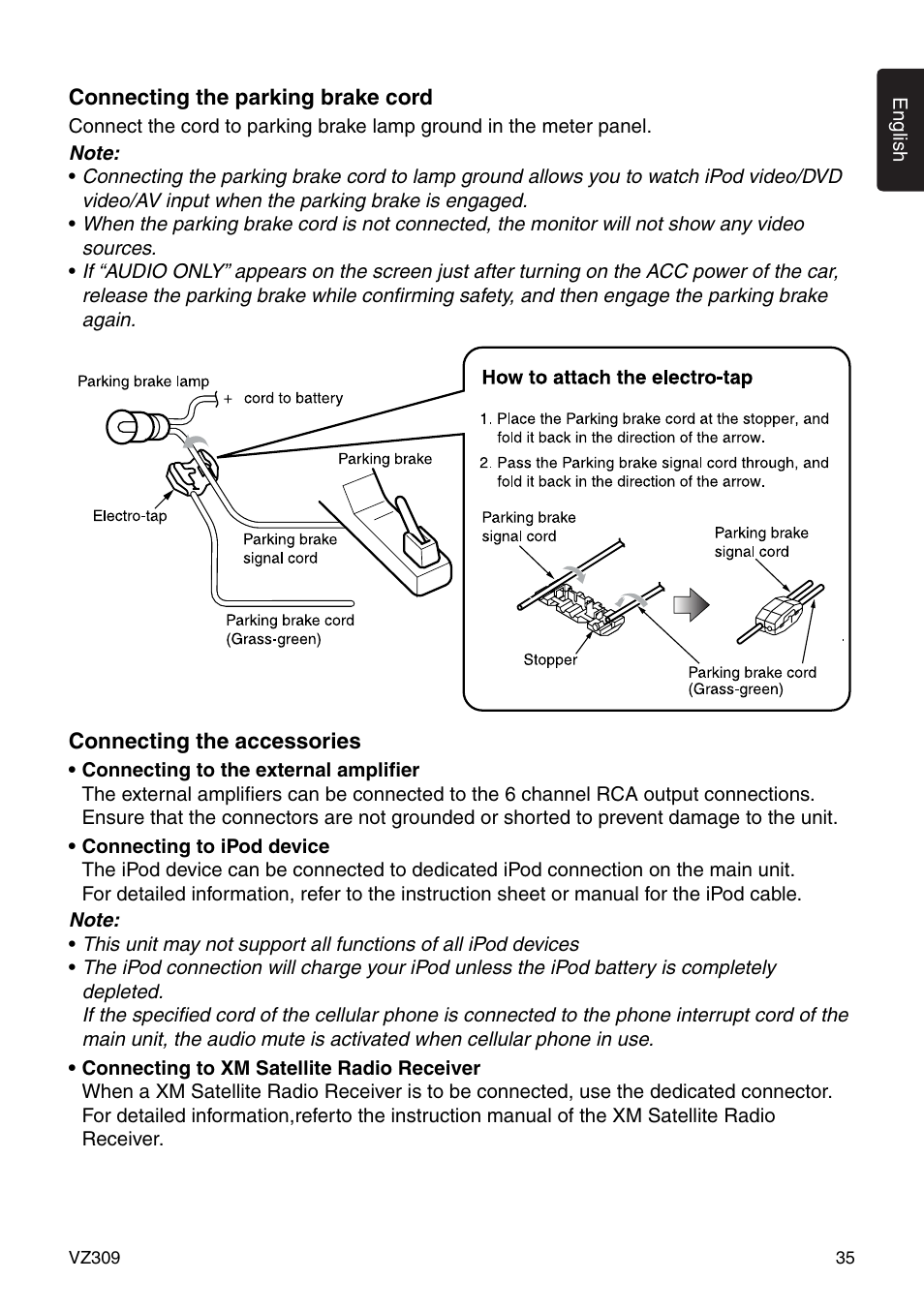 Clarion VZ309 User Manual | Page 35 / 36