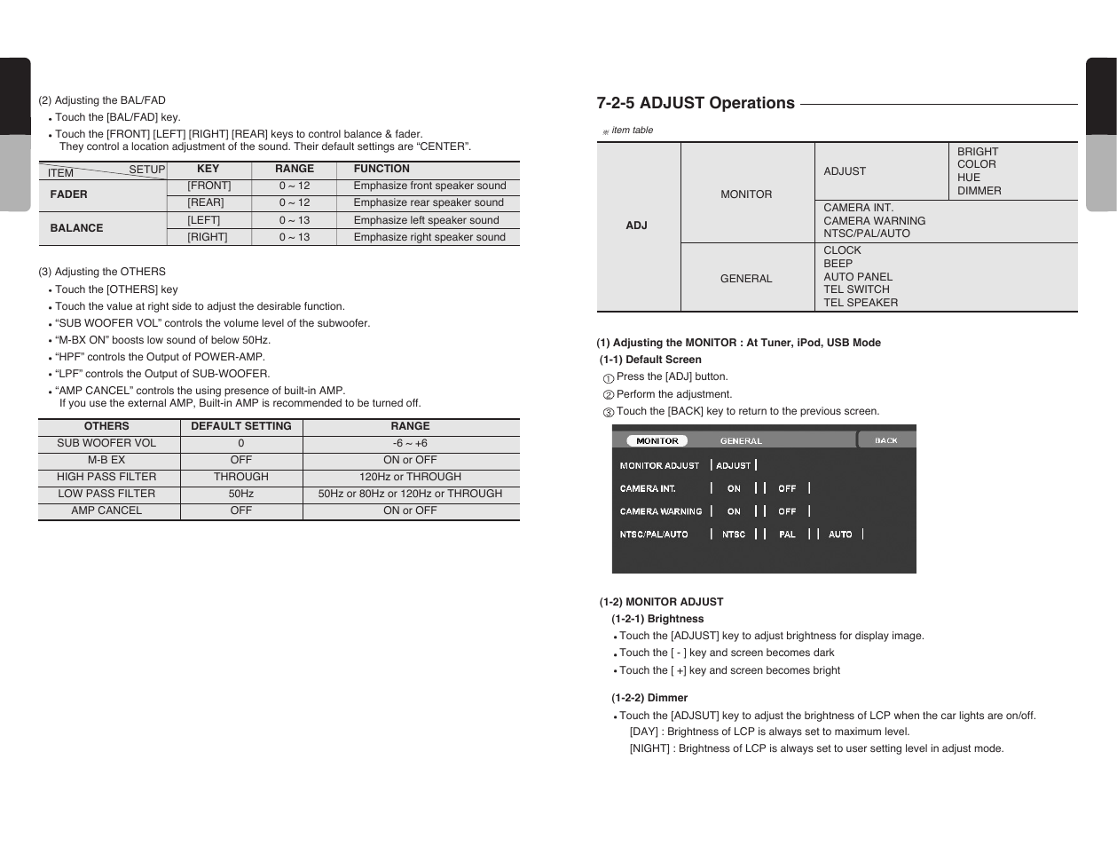 34 english, 33 english, 2-5 adjust operations | Clarion VRX585USB User Manual | Page 32 / 66