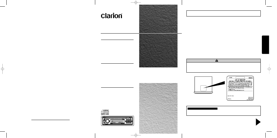 Clarion DB235 User Manual | 14 pages