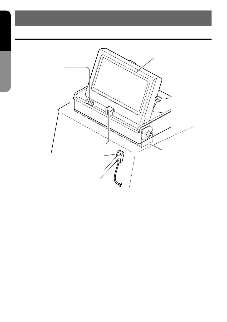 Names of parts and their functions, Main unit (when the lcd panel is on), English | Clarion VMA7483 User Manual | Page 8 / 19