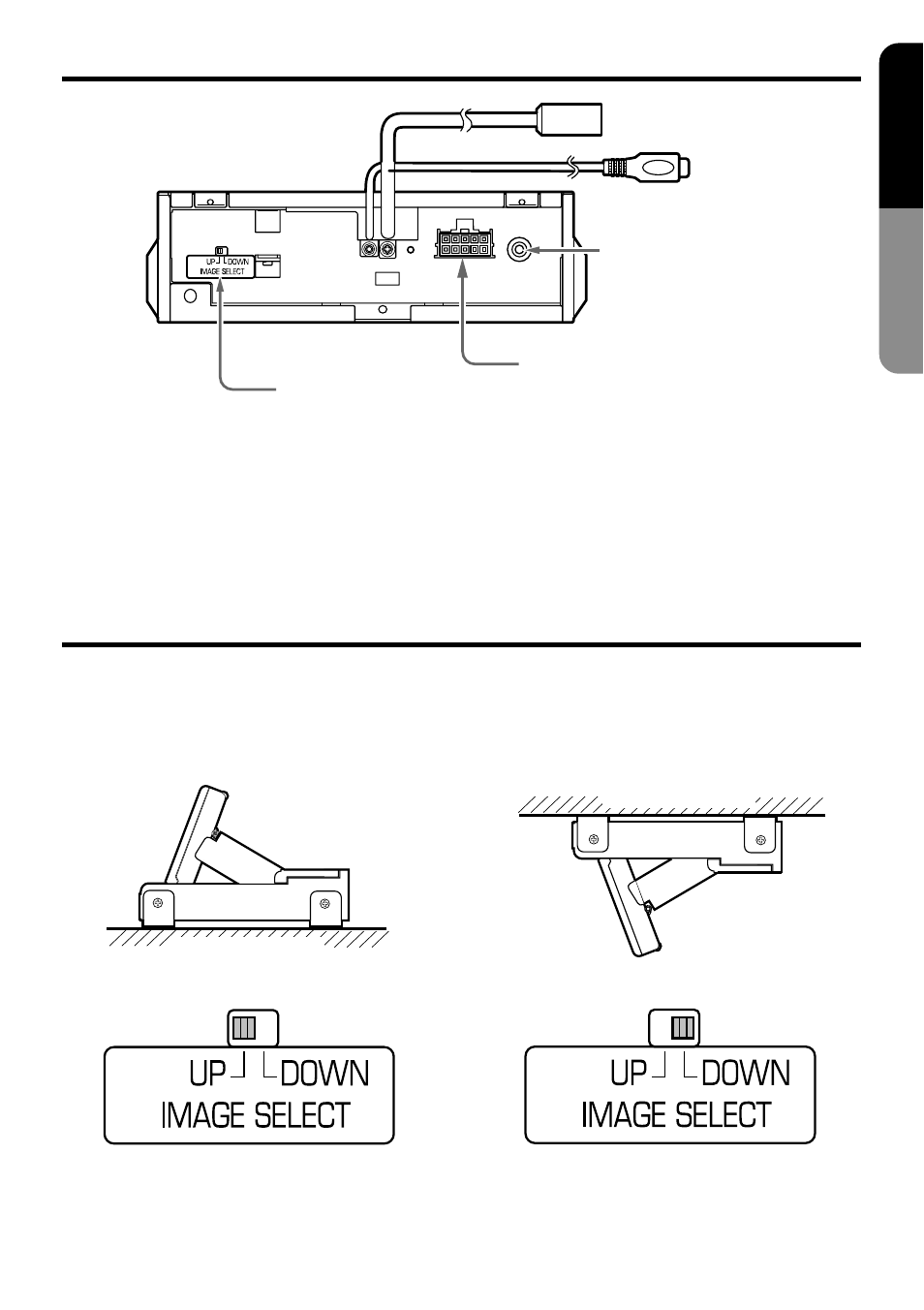 Rear panel, Image select switch setting, 9english | Clarion VMA7483 User Manual | Page 9 / 19