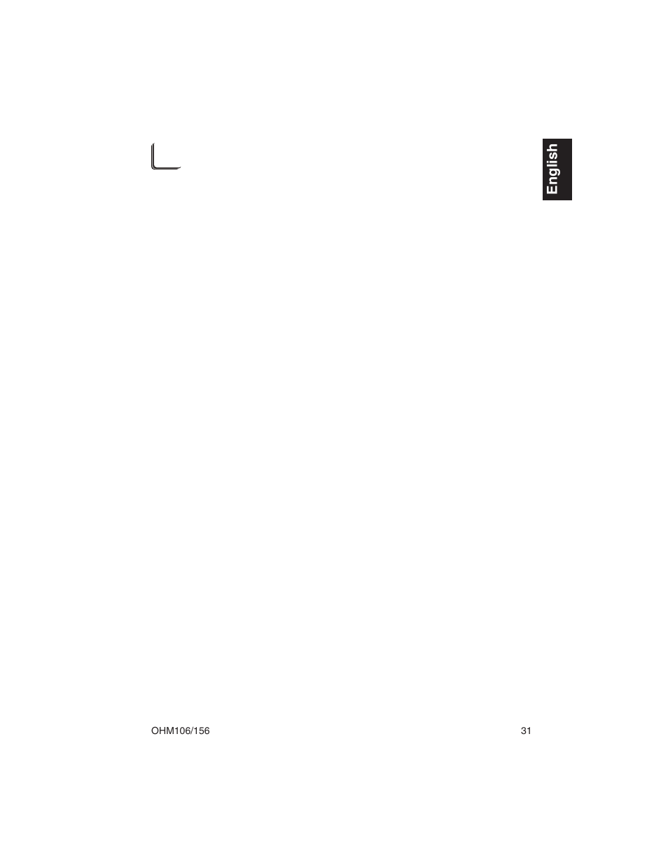 English | Clarion OHM156 User Manual | Page 31 / 36