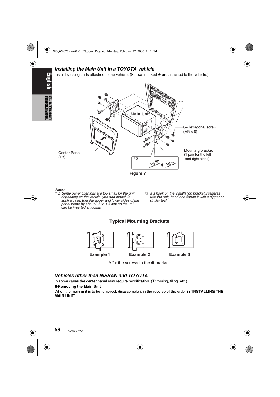 English | Clarion MAX667VD User Manual | Page 68 / 75