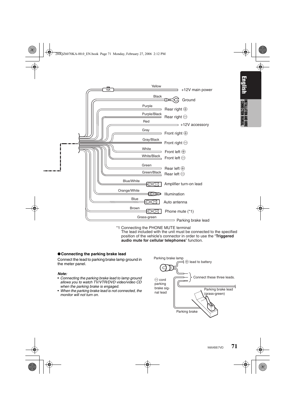 English | Clarion MAX667VD User Manual | Page 71 / 75