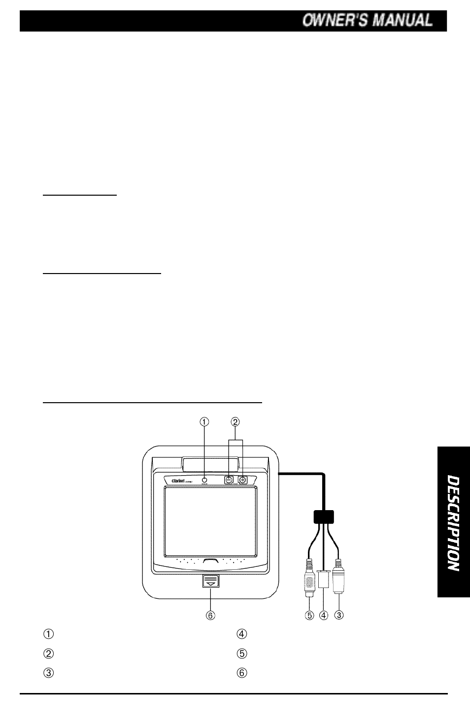 Clarion OHM641 User Manual | Page 3 / 12