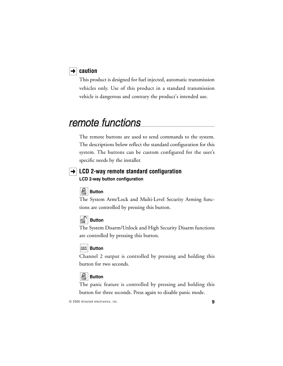 Rre em mo otte e ffu un nc cttiio on nss | Clarion SR6000 User Manual | Page 12 / 57