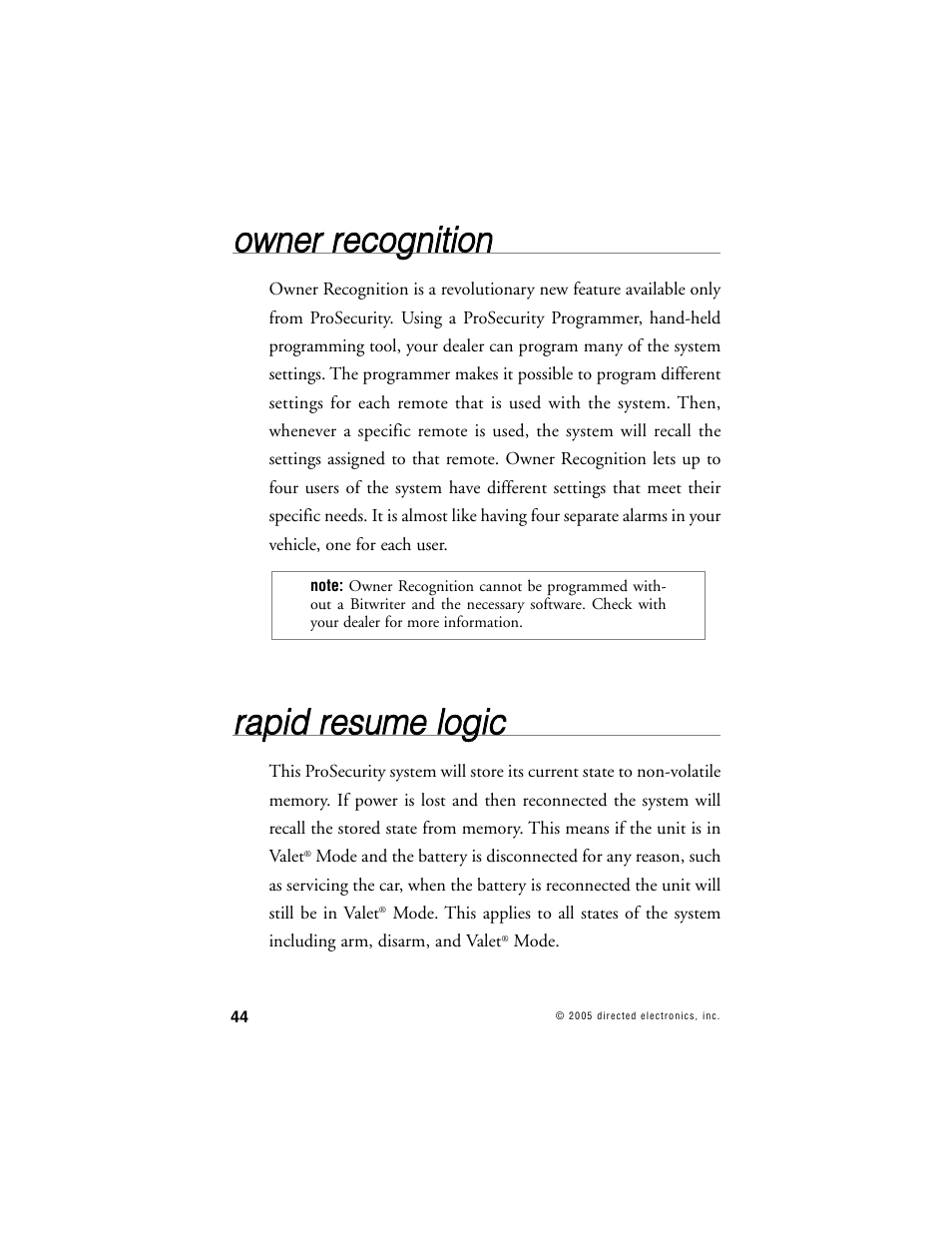 Oow wn ne err rre ec co og gn niittiio on n, Rra ap piid d rre essu um me e llo og giic c | Clarion SR6000 User Manual | Page 47 / 57