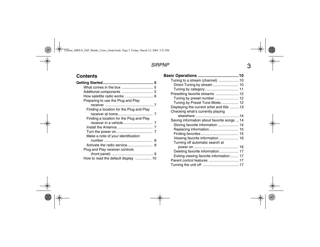 Clarion Plug and Play Receiver User Manual | Page 5 / 40