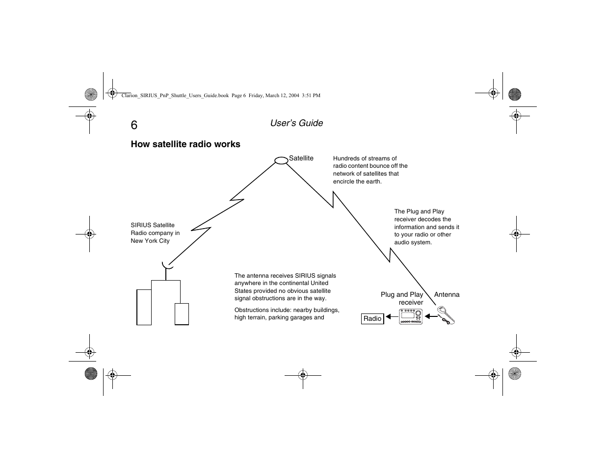 How satellite radio works | Clarion Plug and Play Receiver User Manual | Page 8 / 40